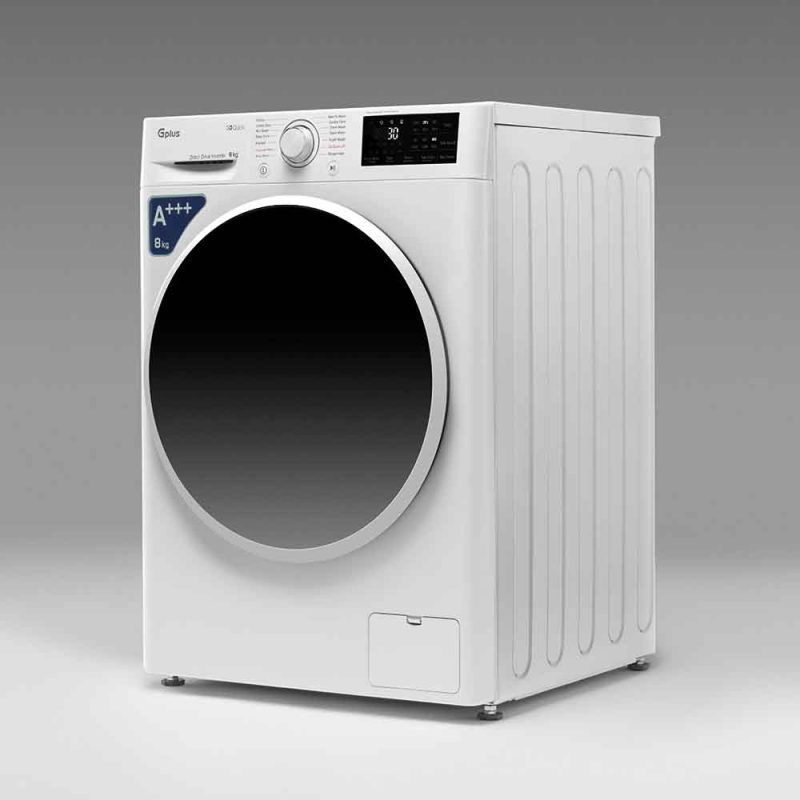 ماشین لباسشویی 8 کیلویی جی پلاس مدل GWM-R87W.KTN