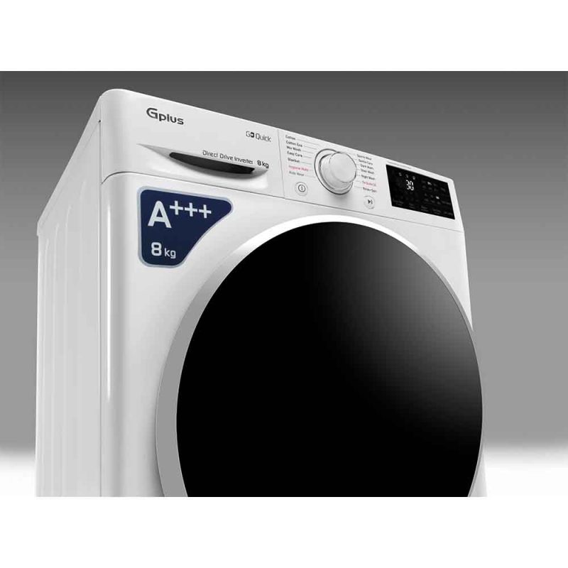 ماشین لباسشویی 8 کیلویی جی پلاس مدل GWM-R87W.KTN
