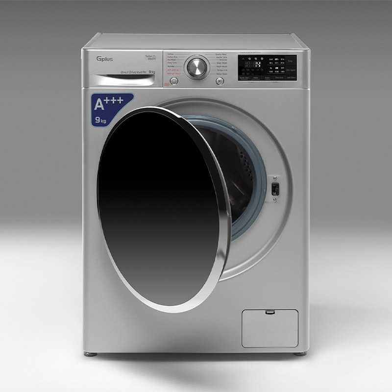 ماشین لباسشویی 9 کیلویی جی پلاس مدل GWM-R909S