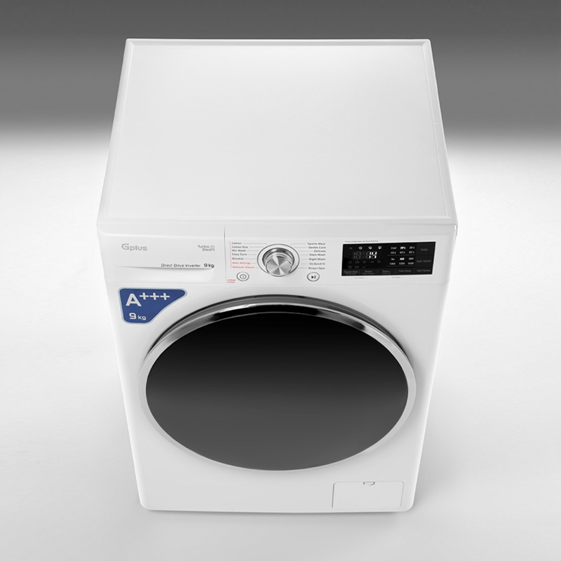 ماشین لباسشویی 9 کیلویی جی پلاس مدل GWM-R909W